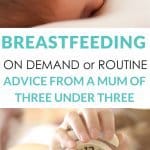 breastfeeding on demand or by routine/schedule, what is best.