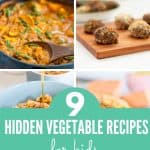 collage of hidden vegetable recipes