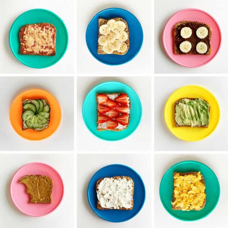 Ten healthy toast ideas for children