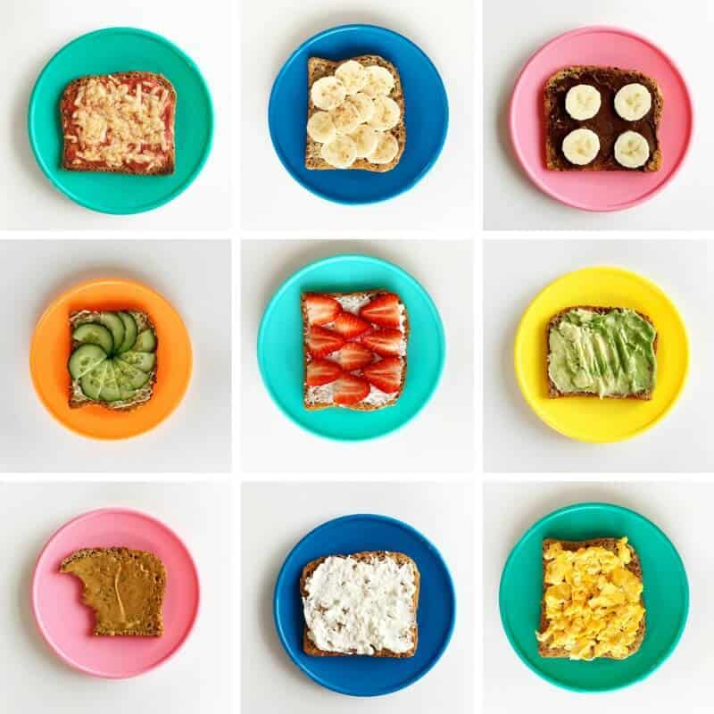 Ten healthy toast ideas for children
