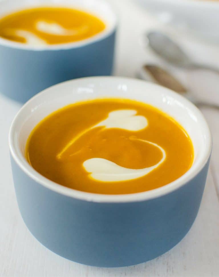 Pumpkin and peanut butter soup, such a simple and easy soup, but the peanut butter is a game changer. Healthy Kids Food