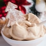 Bowl of gingerbread nice cream