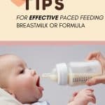 Image of baby being offered a bottle with text overlay