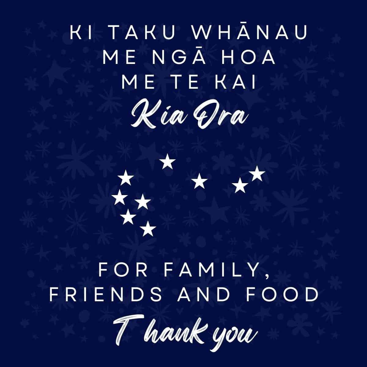 A short maori blessing.