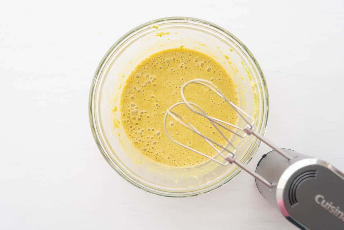 A creamy avocado mixture.