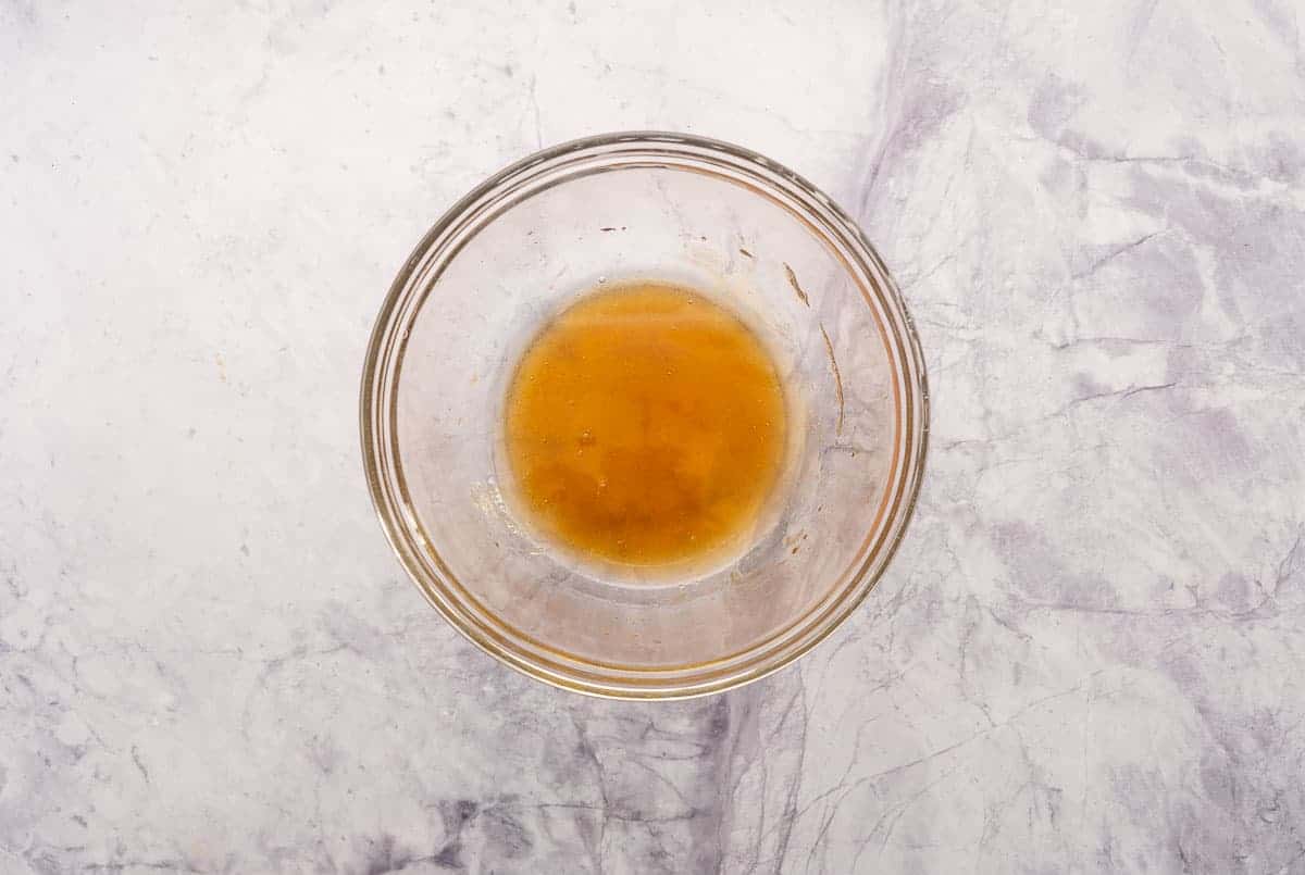 A bowl with warm honey